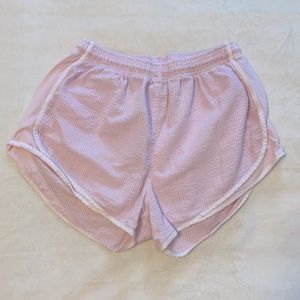 Light Pink Seersucker Shorts